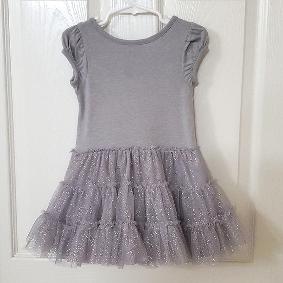 Cherokee Toddler Girls (2) Piece 2T Grey & Silver Sparkle Dress & 18M Sweater - Picture 11 of 12